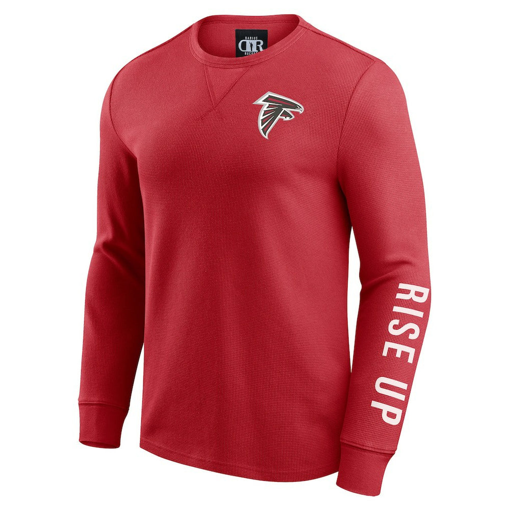 Darius Rucker Collection Washed Waffle-Knit Long Sleeve T-Shirt - Atlanta Falcons T-shirts