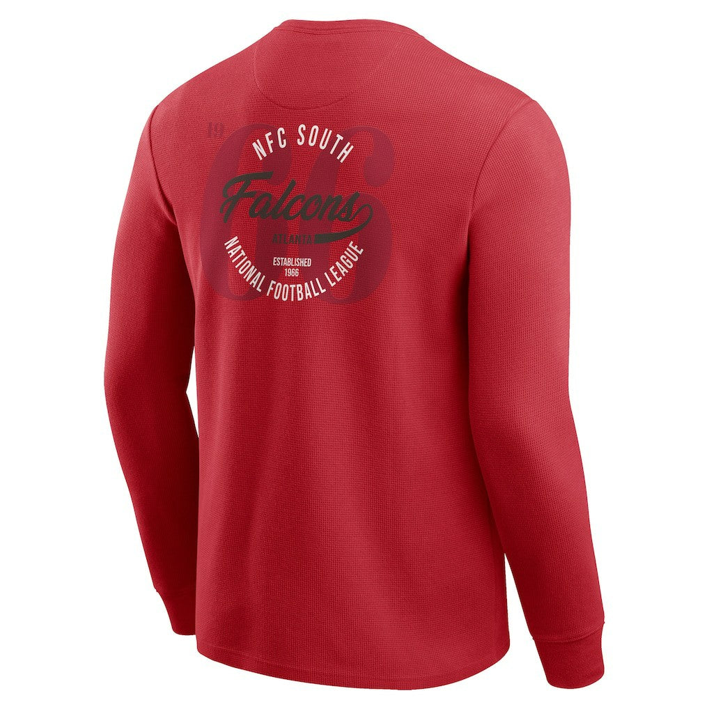 Darius Rucker Collection Washed Waffle-Knit Long Sleeve T-Shirt - Atlanta Falcons T-shirts