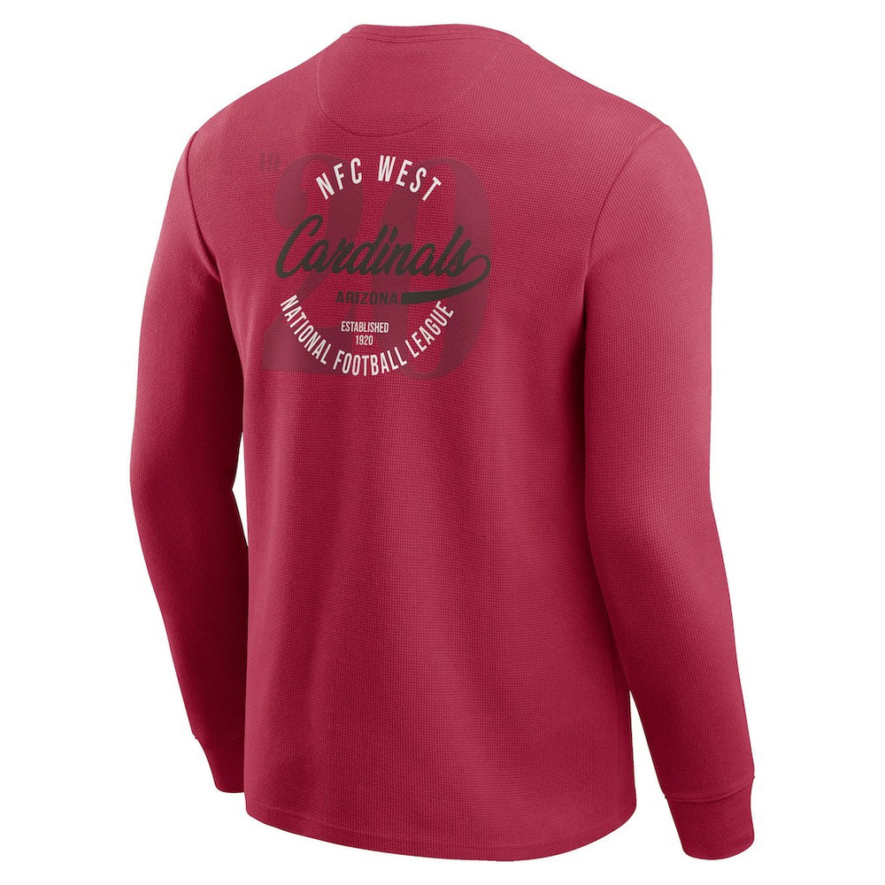 Darius Rucker Collection Washed Waffle-Knit Long Sleeve T-Shirt - Arizona Cardinals T-shirts