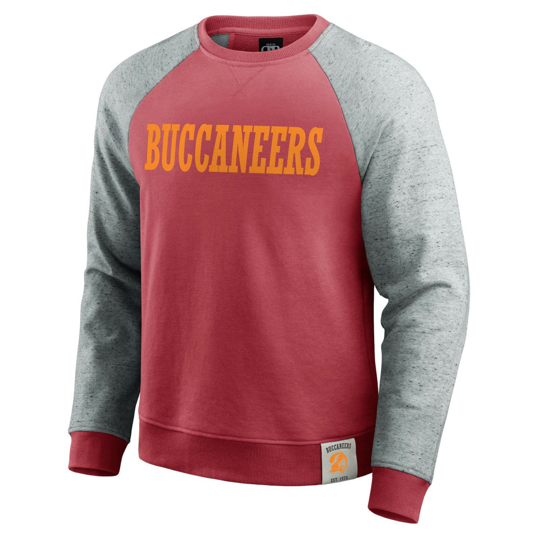Darius Rucker Collection Throwback Color Block Raglan Pullover Sweatshirt - Tampa Bay Buccaneers Pullover
