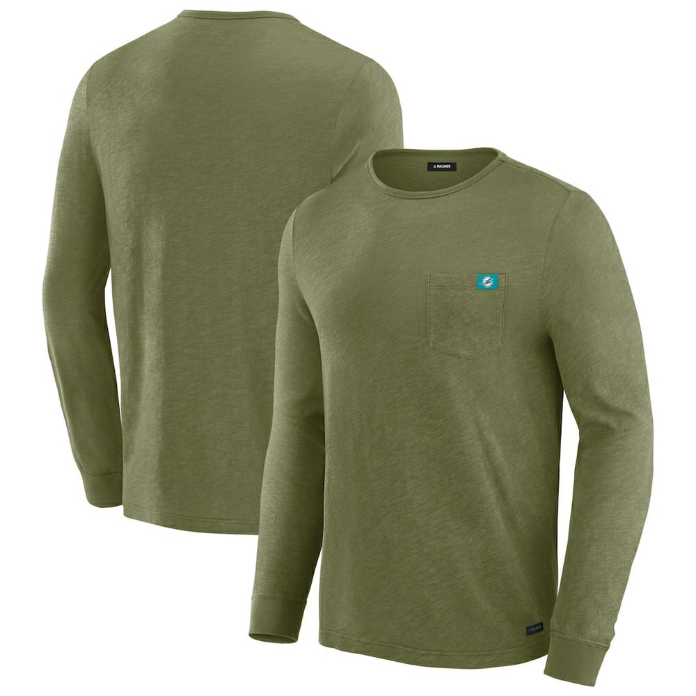 J. Palmer In-The-Pocket Long Sleeve T-Shirt - Miami Dolphins T-shirts