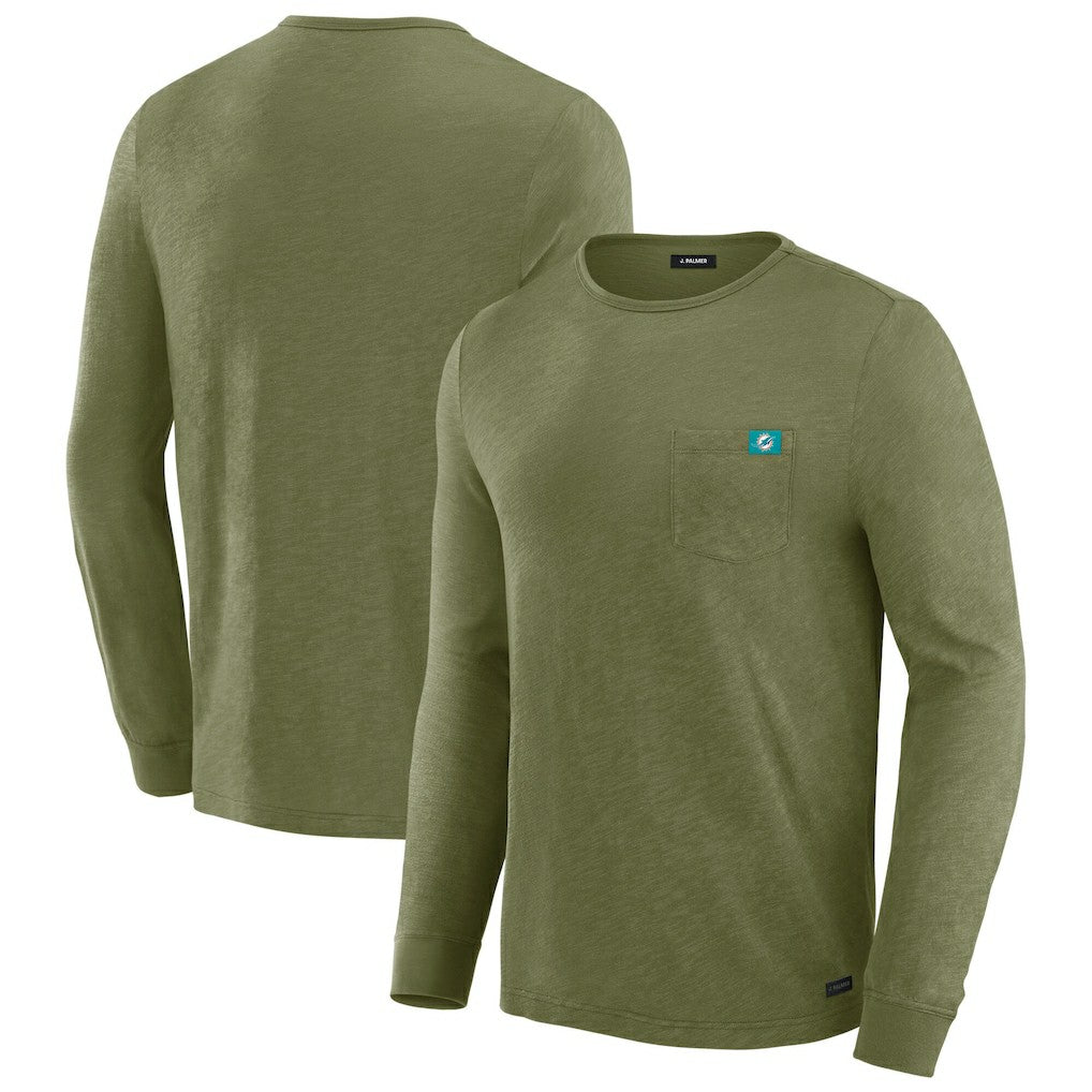 J. Palmer In-The-Pocket Long Sleeve T-Shirt - Miami Dolphins T-shirts