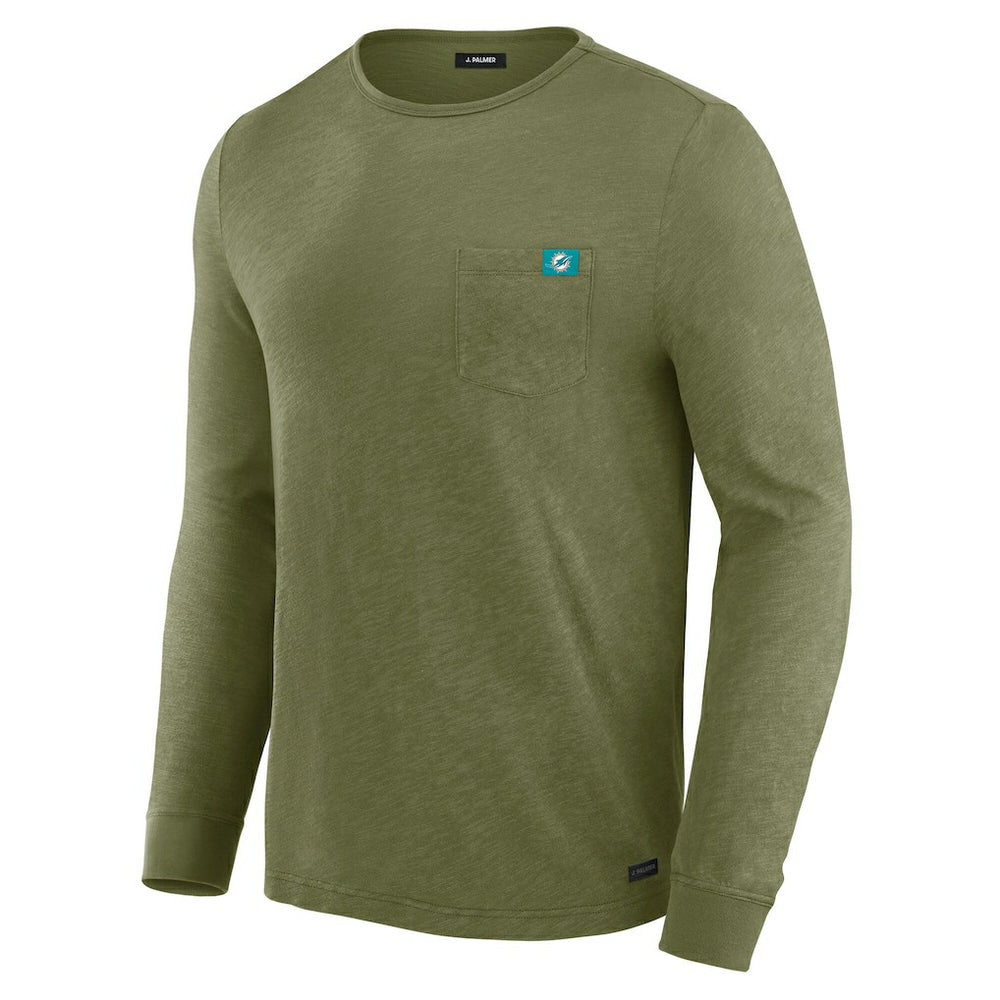 J. Palmer In-The-Pocket Long Sleeve T-Shirt - Miami Dolphins T-shirts
