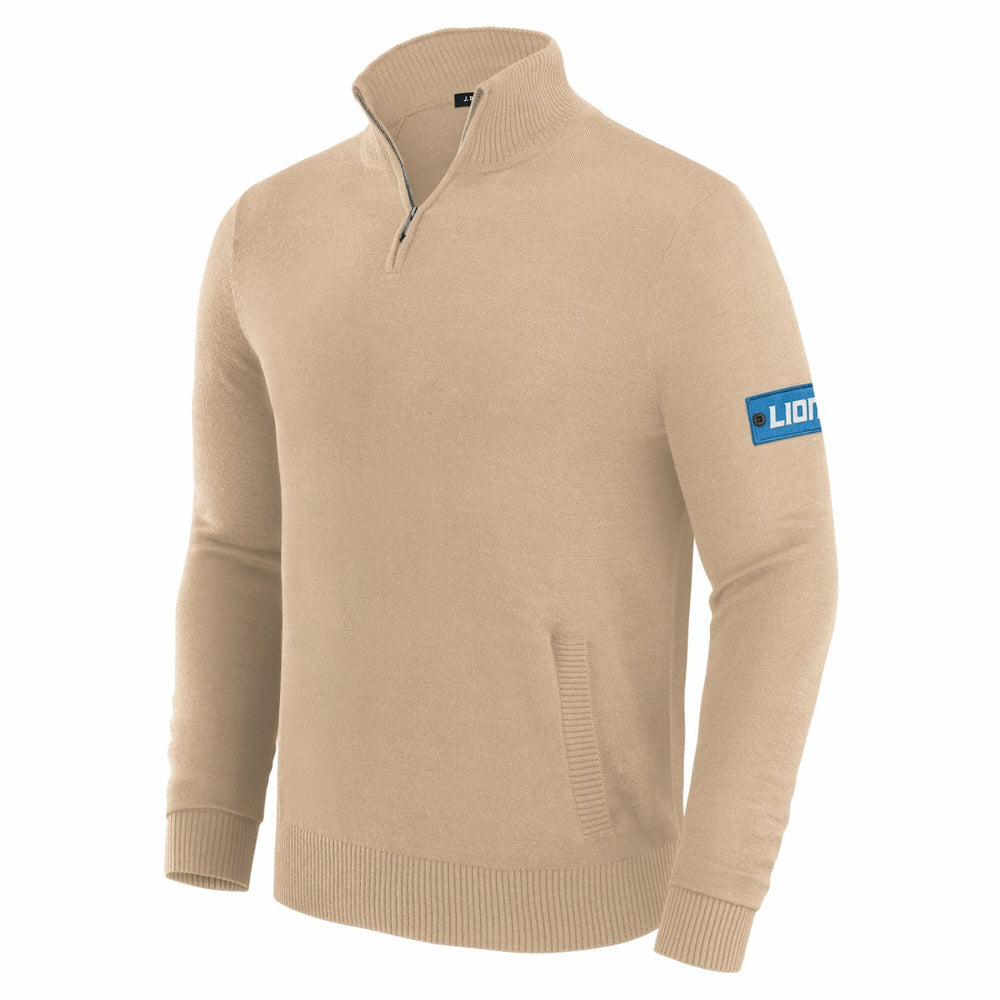 J. Palmer Franchise Quarter-Zip Sweater - Detroit Lions