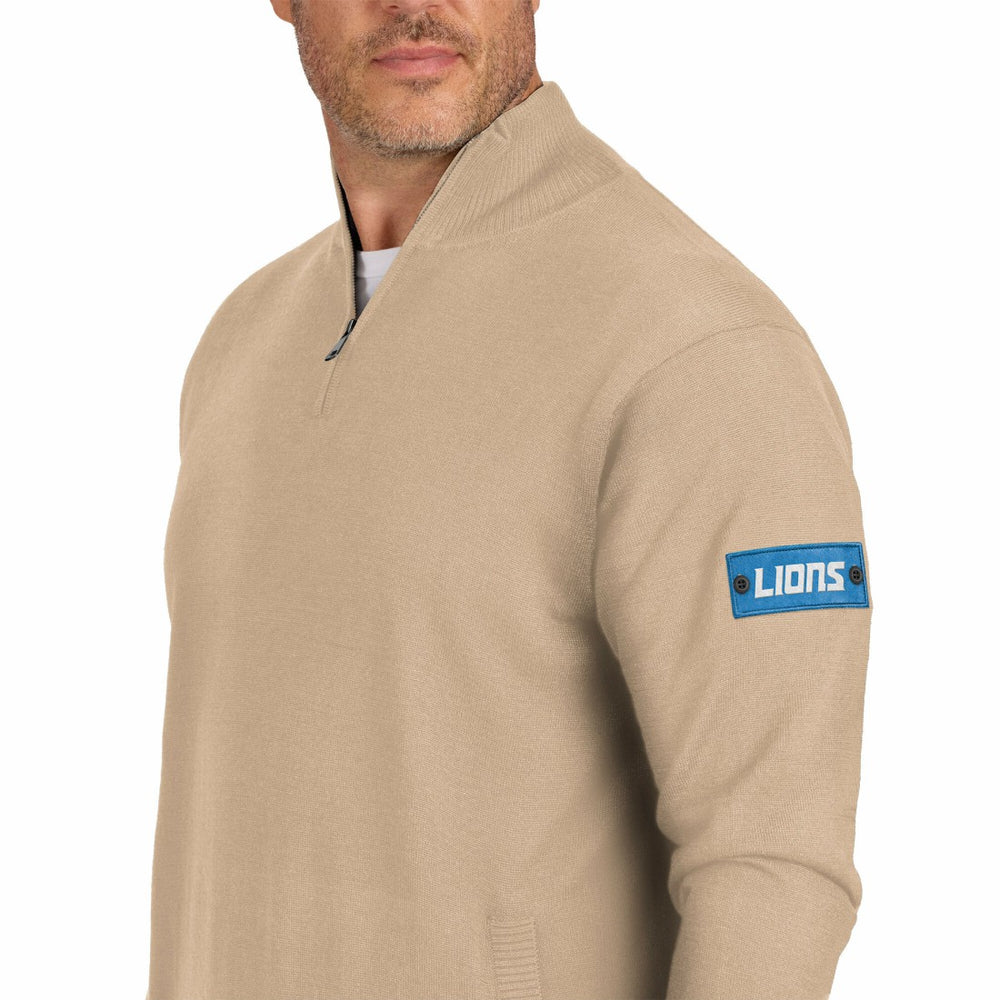 J. Palmer Franchise Quarter-Zip Sweater - Detroit Lions