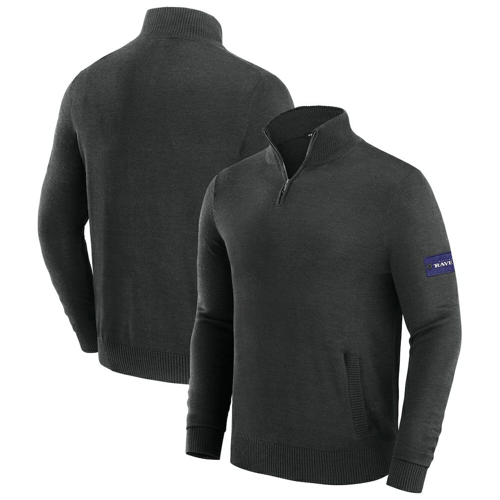 J. Palmer Franchise Quarter-Zip Sweater - Baltimore Ravens