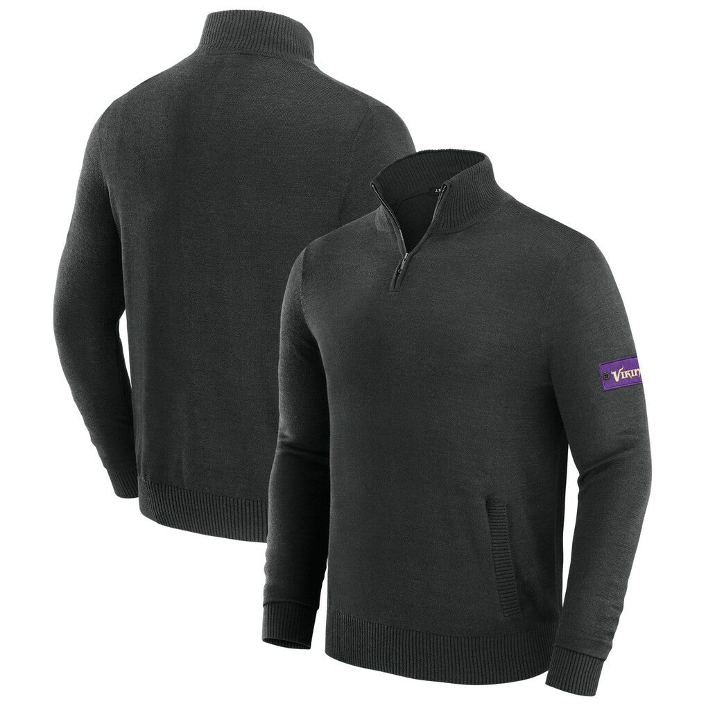 J. Palmer Franchise Quarter-Zip Sweater - Minnesota Vikings