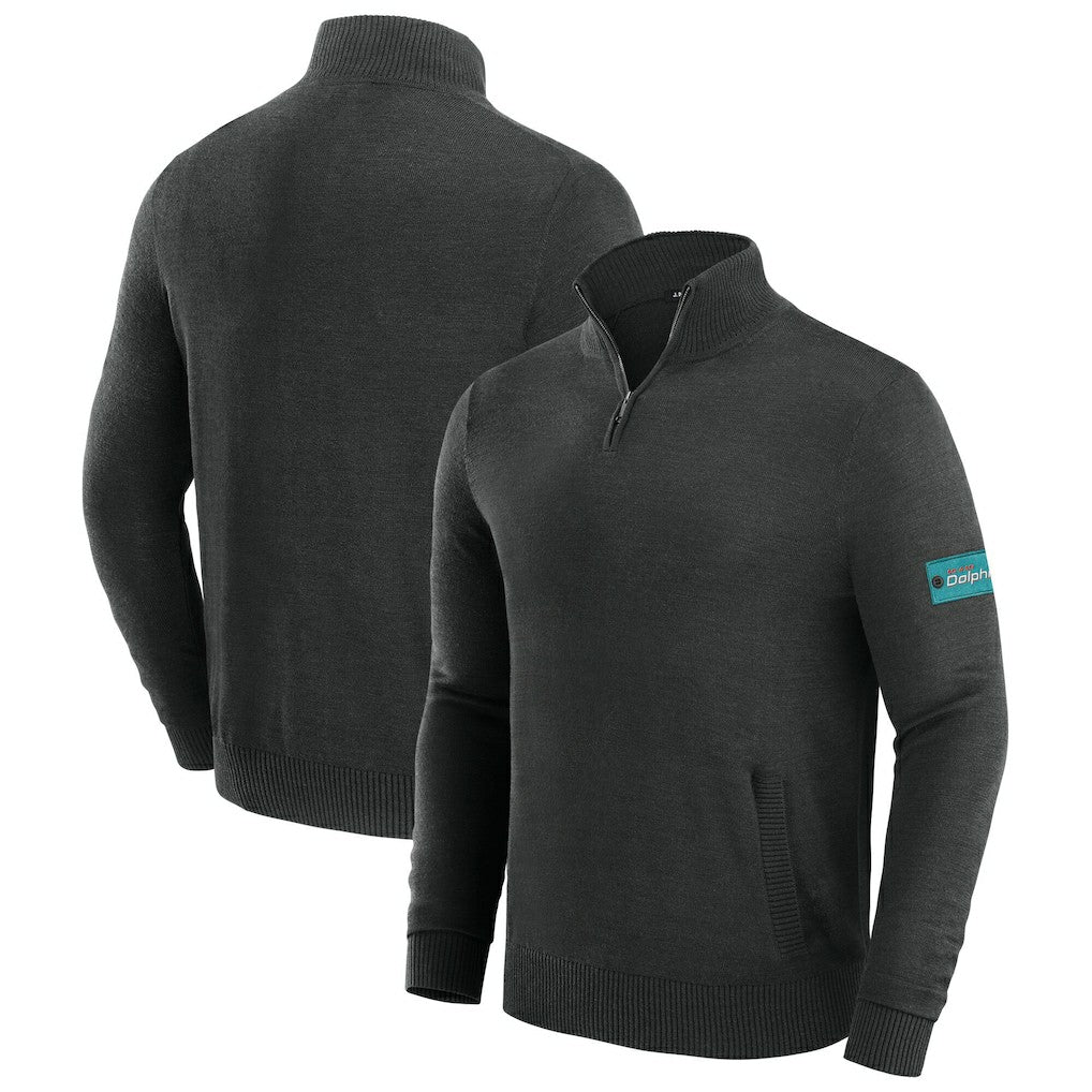 J. Palmer Franchise Quarter-Zip Sweater - Miami Dolphins