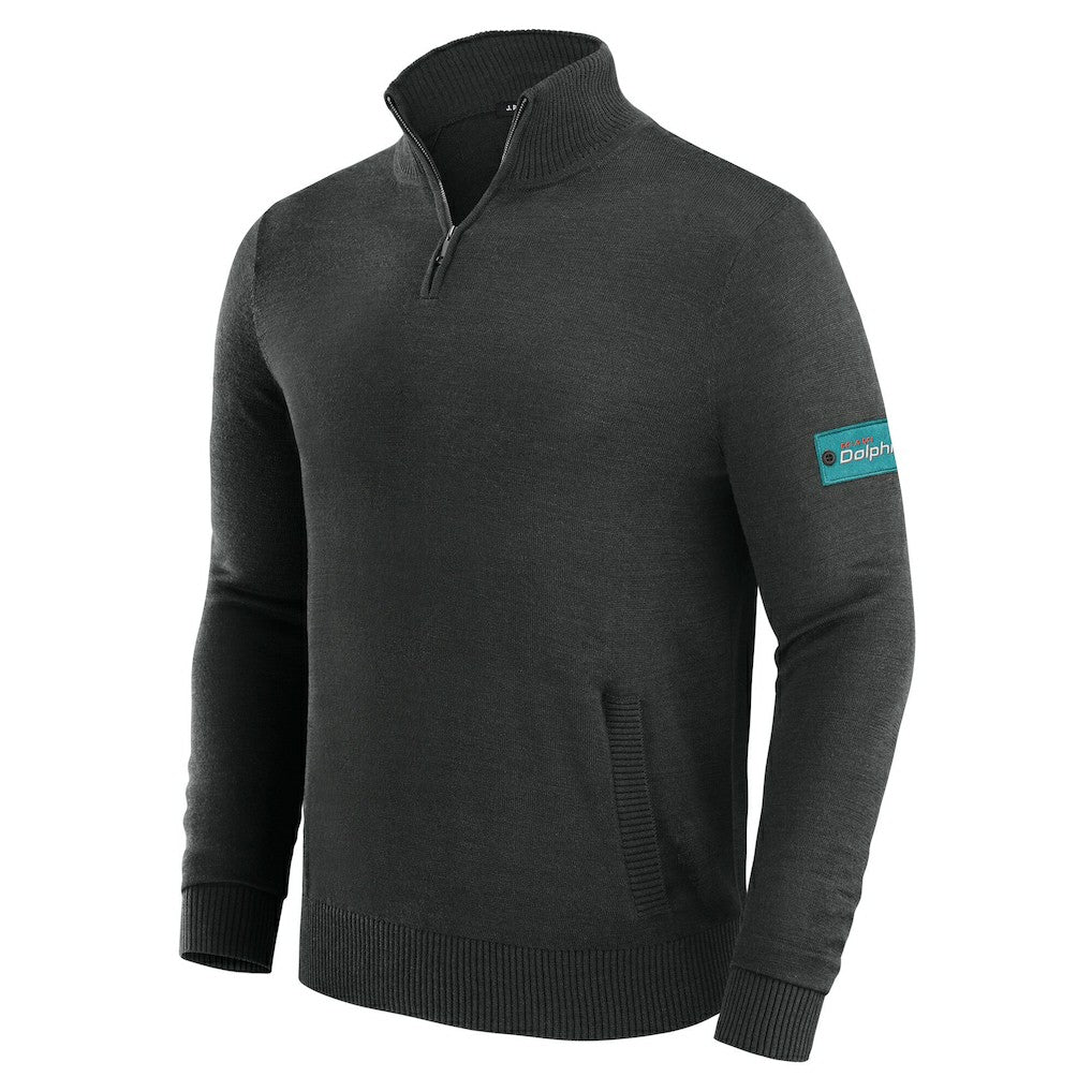 J. Palmer Franchise Quarter-Zip Sweater - Miami Dolphins