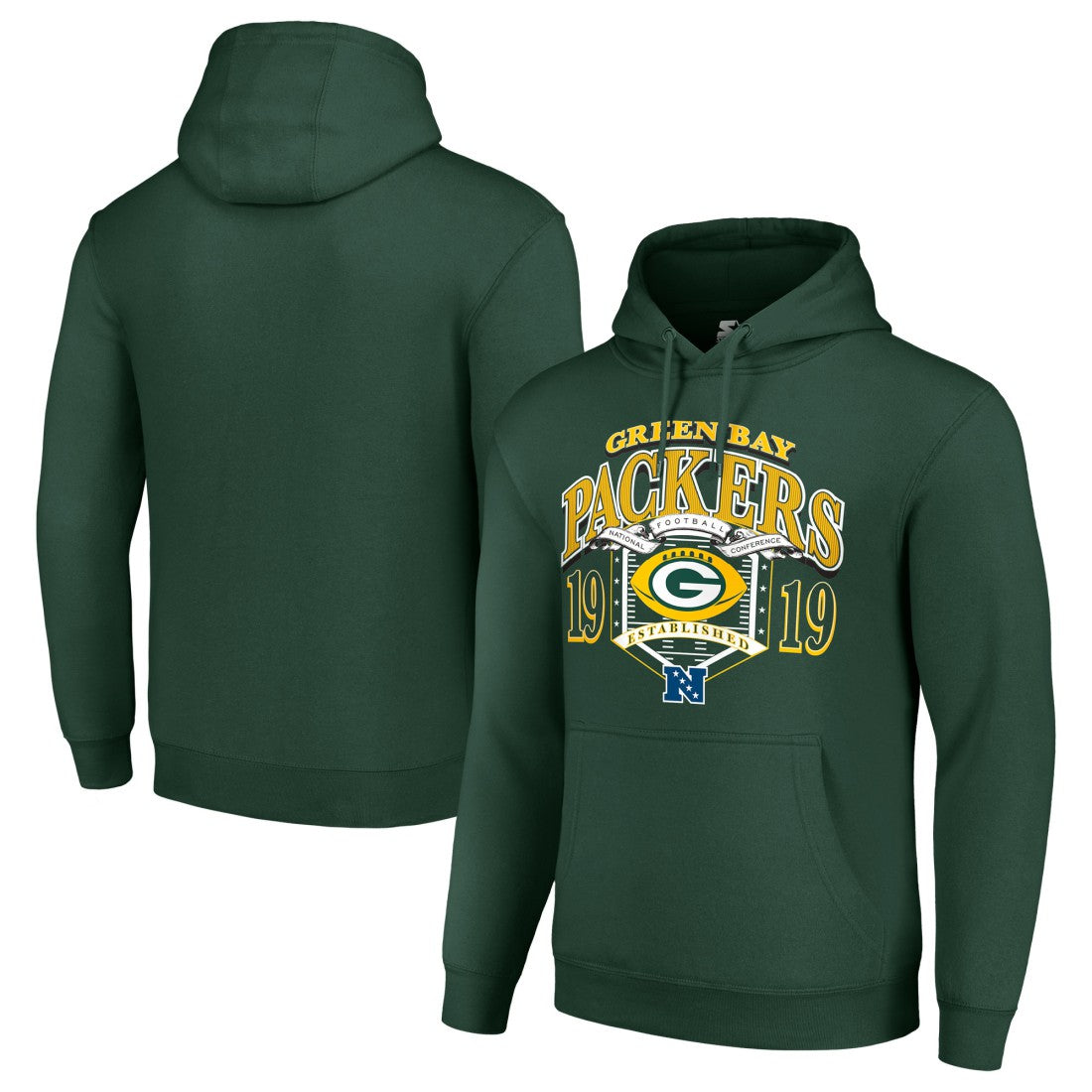 Starter 80s Retro Pullover Hoodie - Green Bay Packers Hoodies