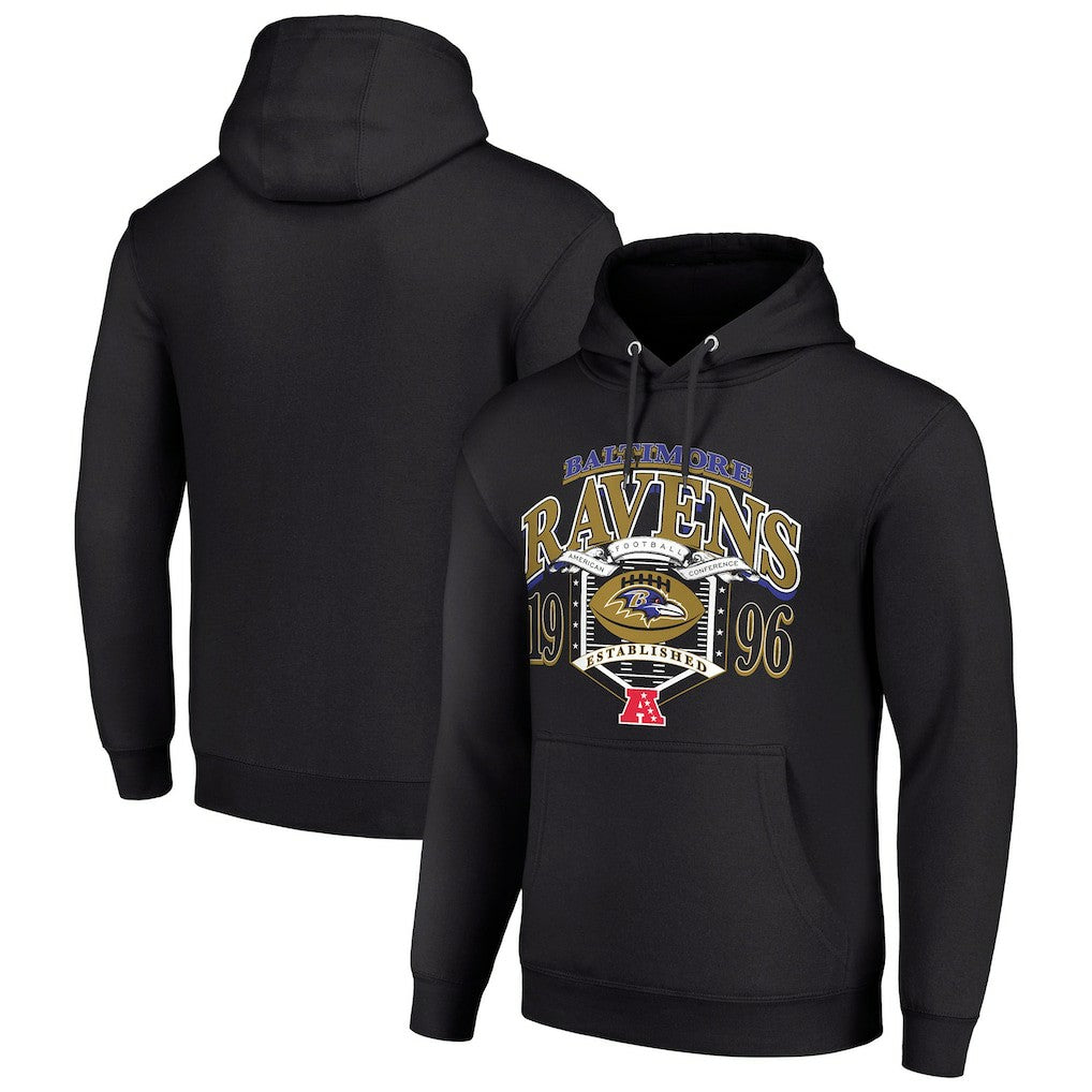 Starter 80s Retro Pullover Hoodie - Baltimore Ravens Hoodies