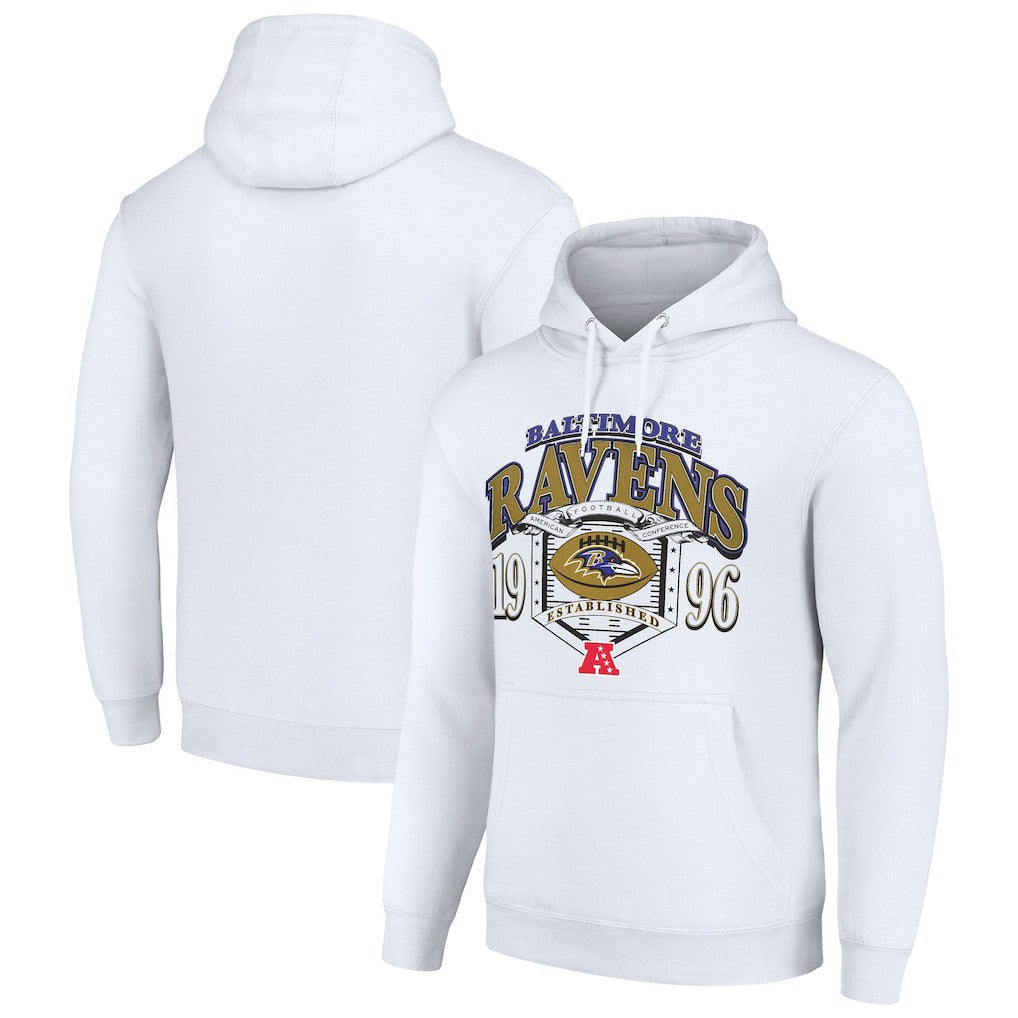 Starter 80s Retro Pullover Hoodie - Baltimore Ravens Hoodies