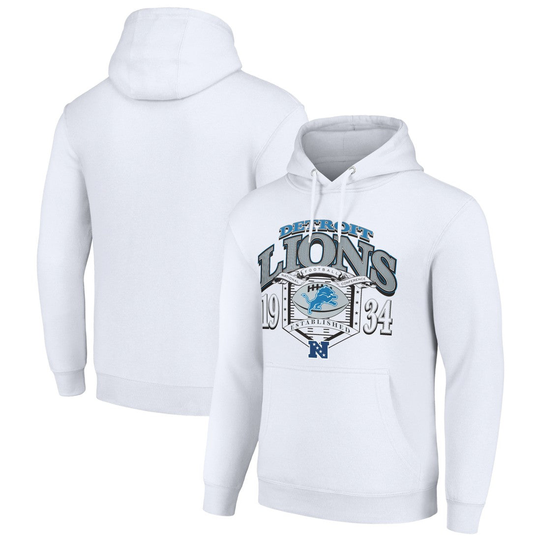 Starter 80s Retro Pullover Hoodie - Detroit Lions Hoodies