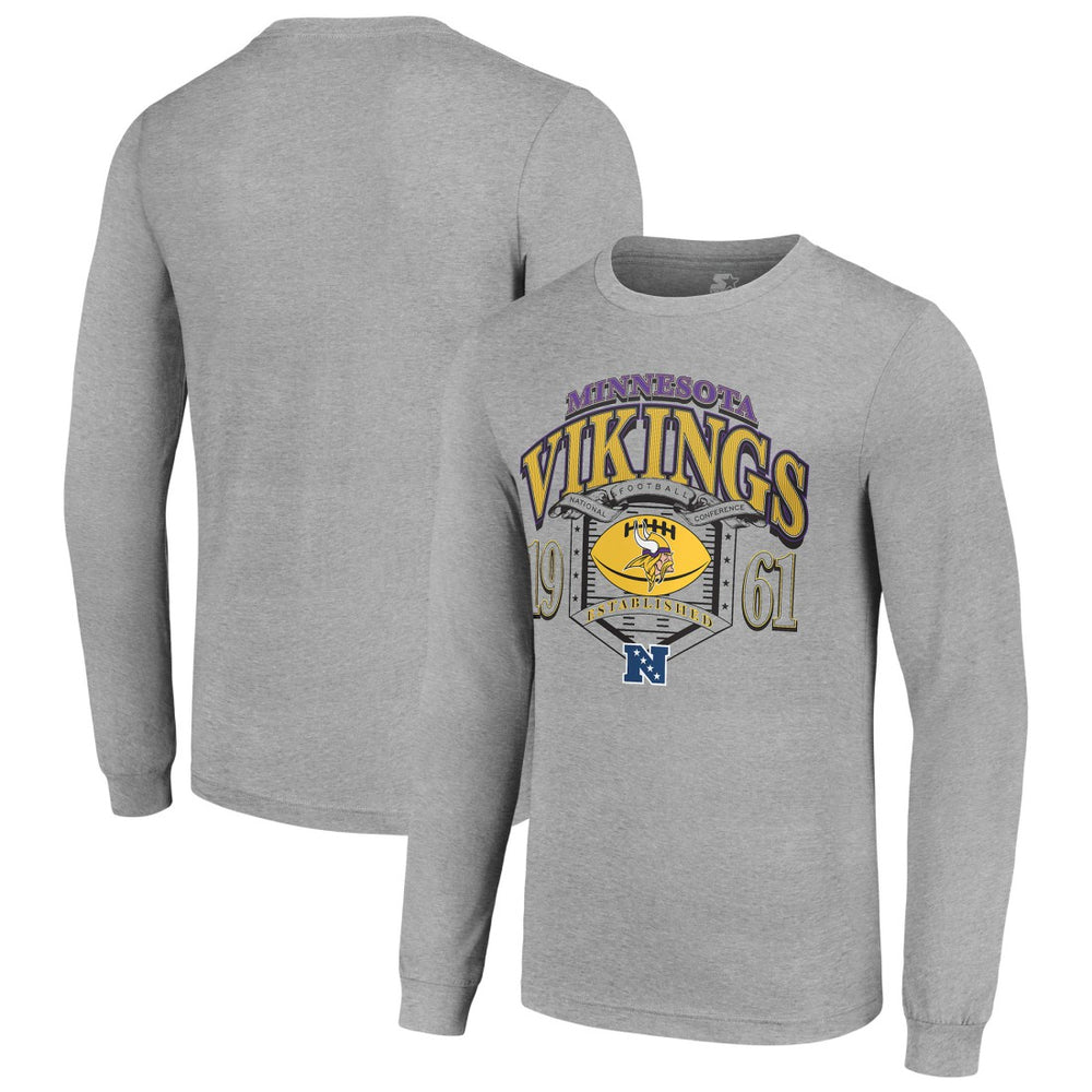 Starter Retro Long Sleeve Graphic T-Shirt - Minnesota Vikings T-shirts