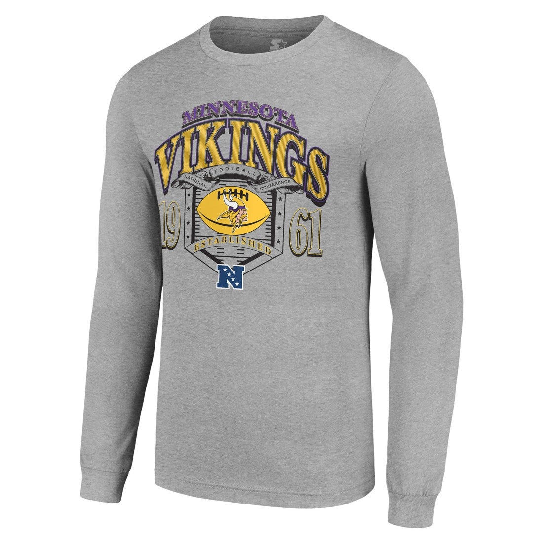 Starter Retro Long Sleeve Graphic T-Shirt - Minnesota Vikings T-shirts