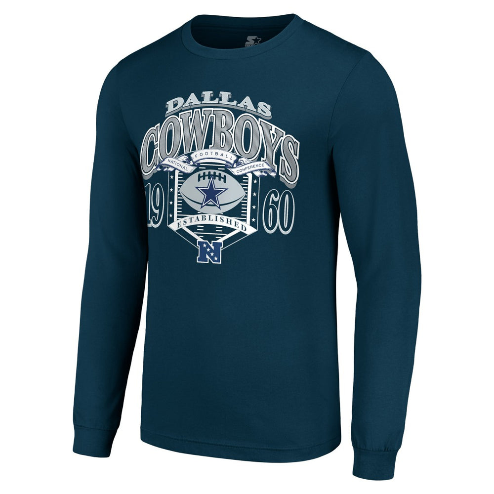 Starter Retro Long Sleeve Graphic T-Shirt - Dallas Cowboys T-shirts