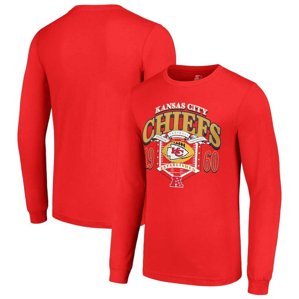 Starter Retro Long Sleeve Graphic T-Shirt - Kansas City Chiefs T-shirts