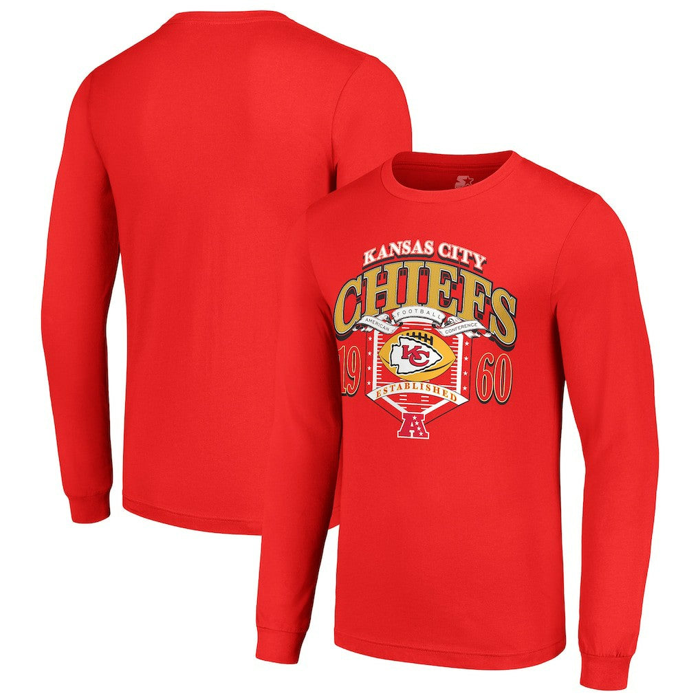 Starter Retro Long Sleeve Graphic T-Shirt - Kansas City Chiefs T-shirts