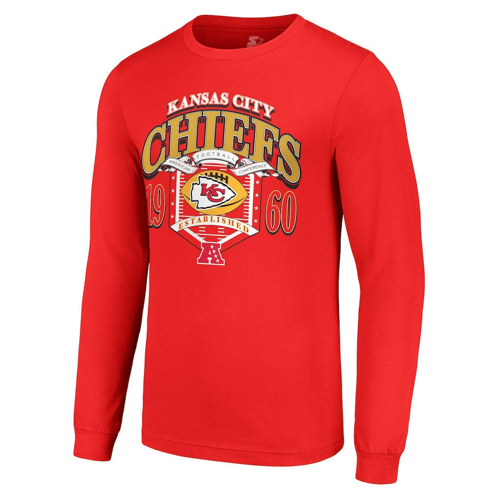Starter Retro Long Sleeve Graphic T-Shirt - Kansas City Chiefs T-shirts