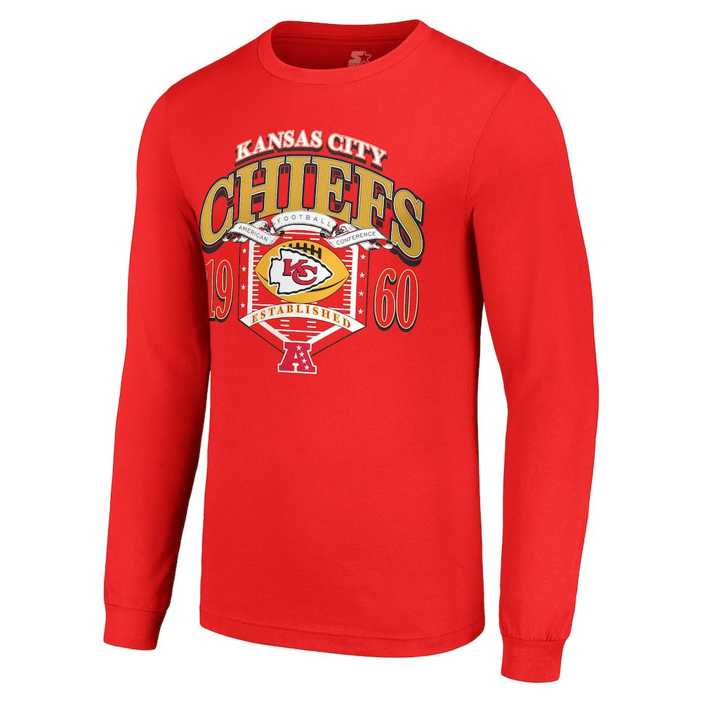 Starter Retro Long Sleeve Graphic T-Shirt - Kansas City Chiefs T-shirts