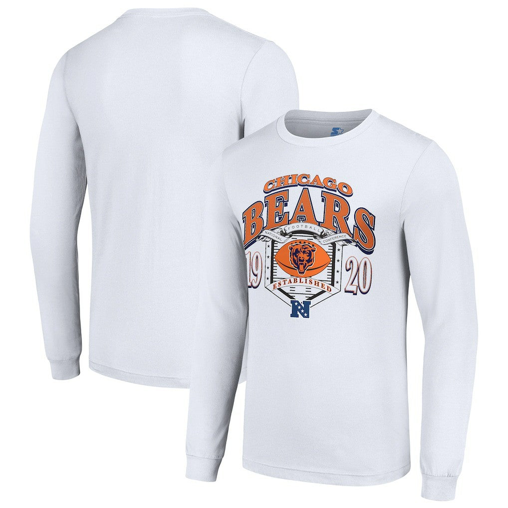 Starter Retro Long Sleeve Graphic T-Shirt - Chicago Bears T-shirts