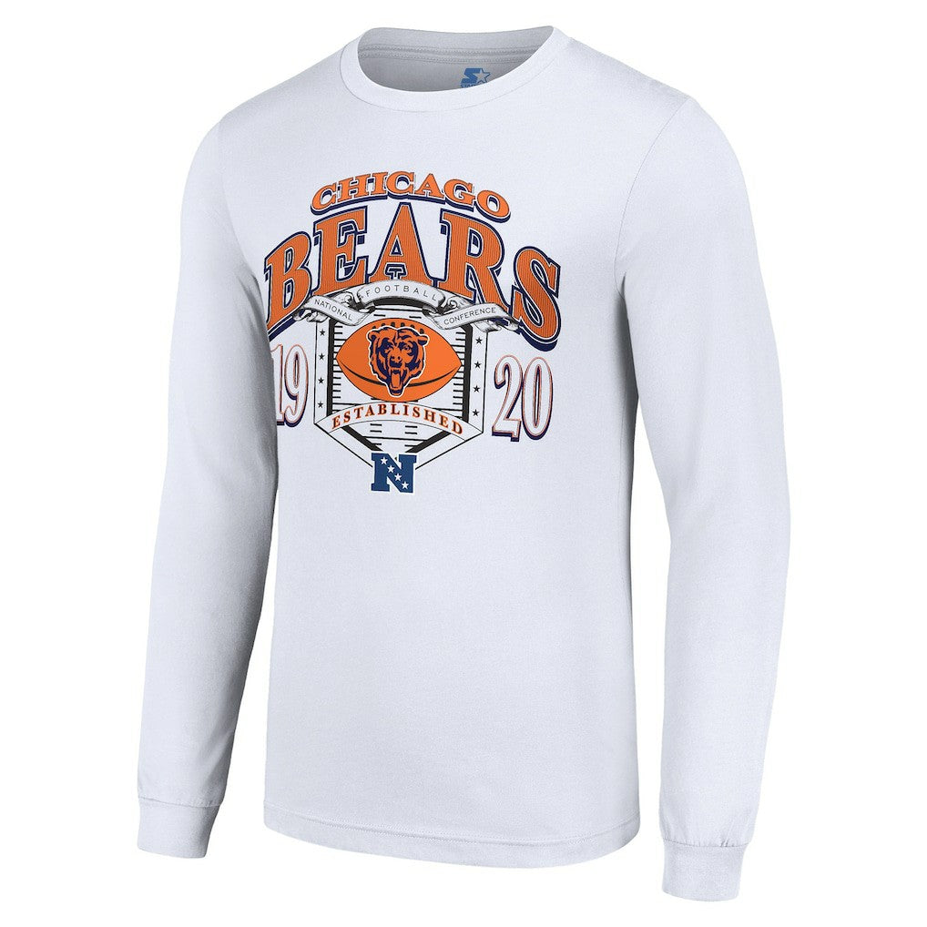 Starter Retro Long Sleeve Graphic T-Shirt - Chicago Bears T-shirts