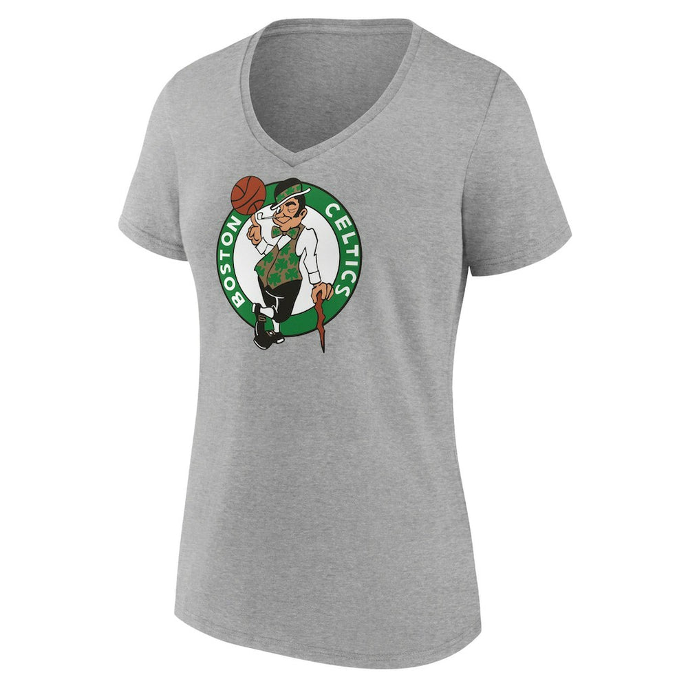 Boston Celtics Women's Primary Logo V-Neck T-Shirt