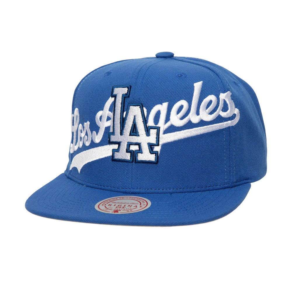 Royal Los Angeles Dodgers Mitchell & Ness Full Frontal Snapback Hat