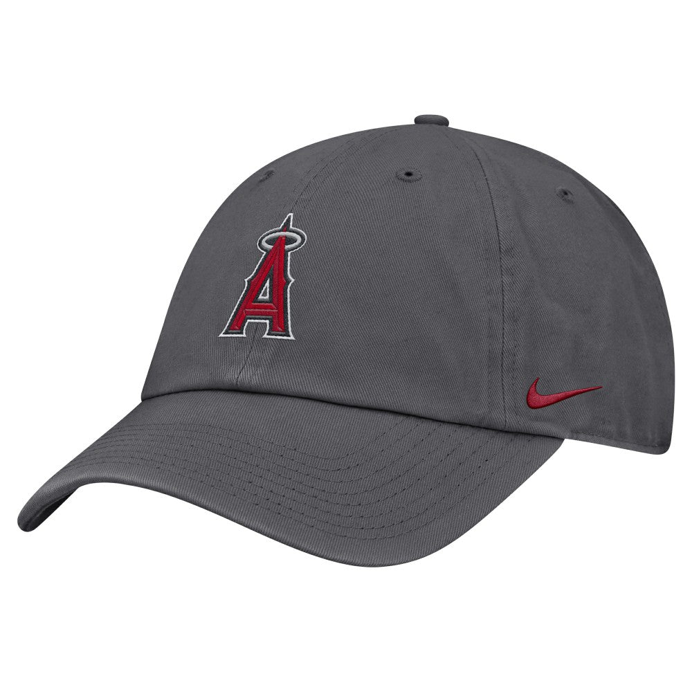 Gray Los Angeles Angels Nike Club Adjustable Hat