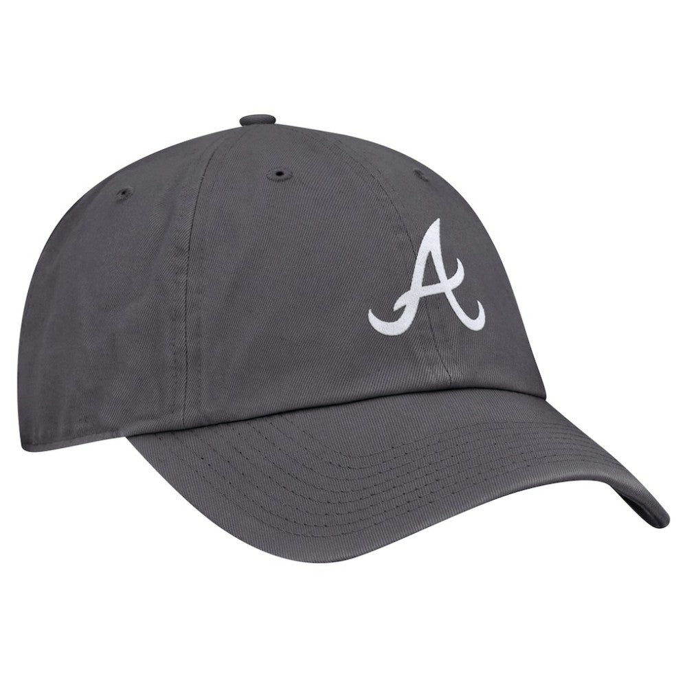 Gray Atlanta Braves Nike Club Adjustable Hat