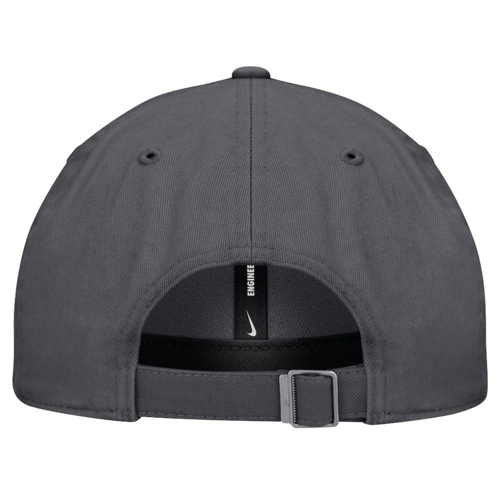 Gray Atlanta Braves Nike Club Adjustable Hat