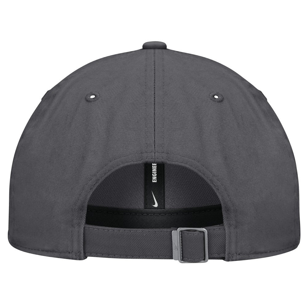 Gray Miami Marlins Nike Club Adjustable Hat