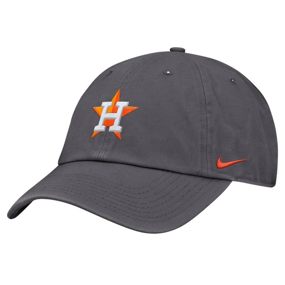 Gray Houston Astros Nike Club Adjustable Hat