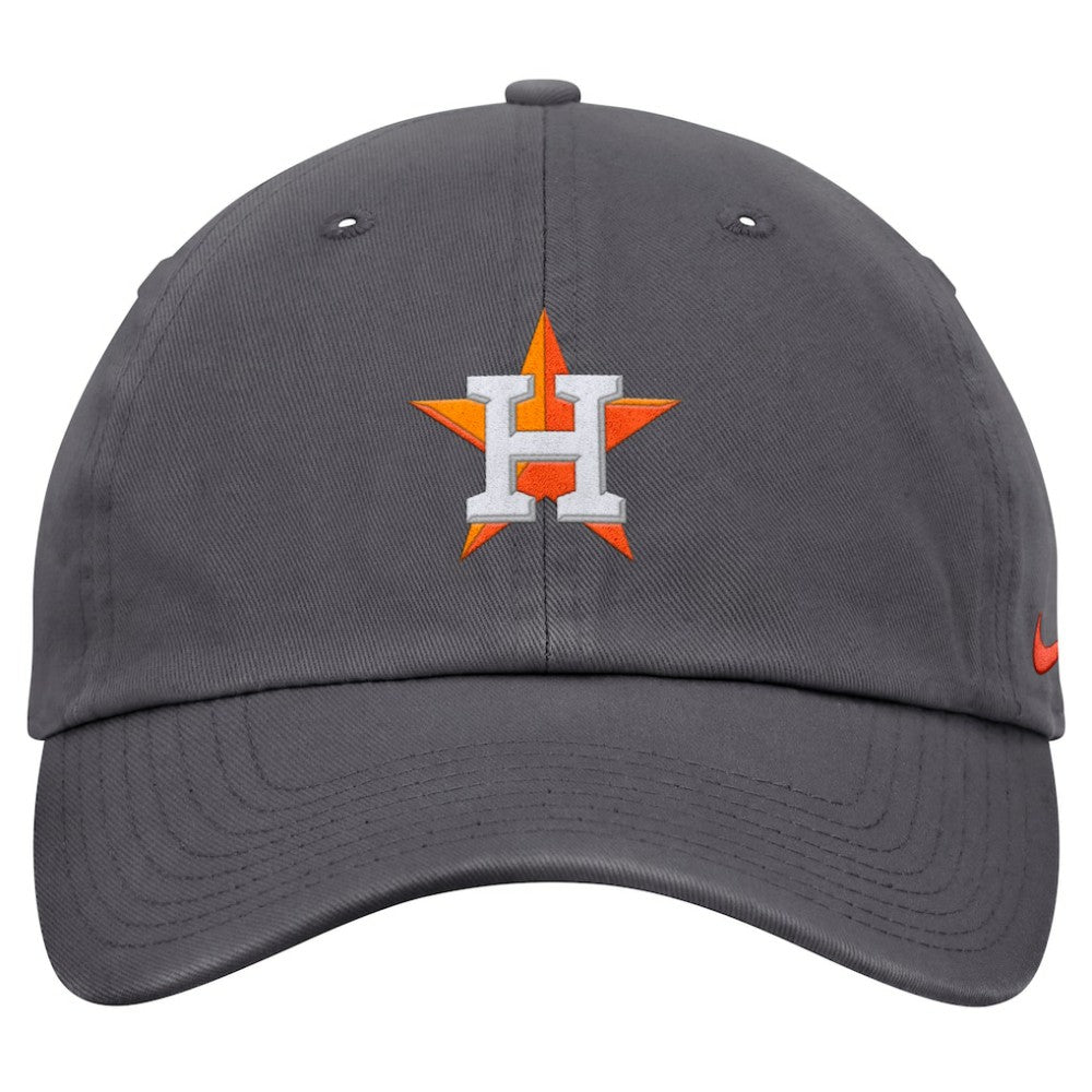 Gray Houston Astros Nike Club Adjustable Hat