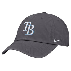 Gray Tampa Bay Rays Nike Club Adjustable Hat