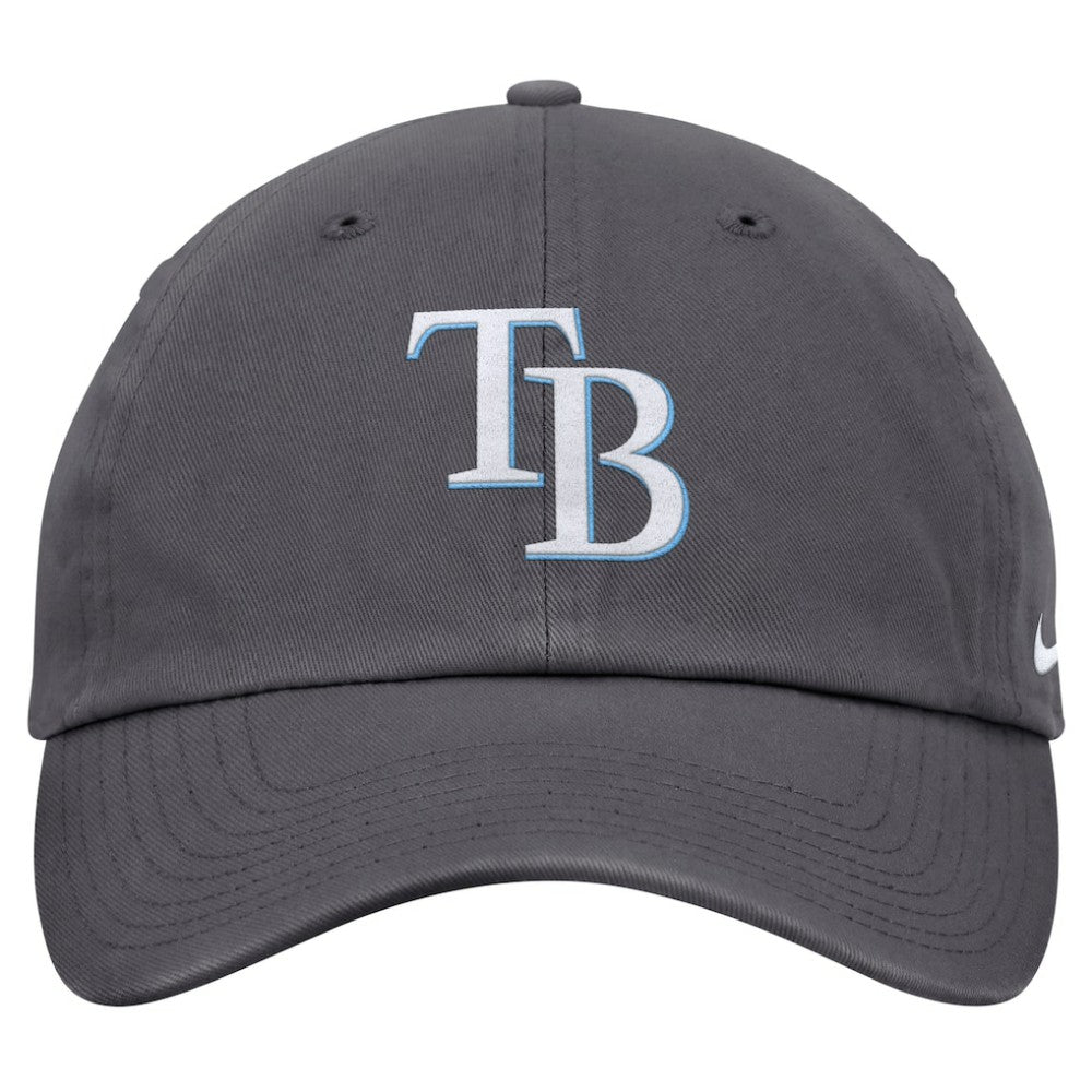 Gray Tampa Bay Rays Nike Club Adjustable Hat