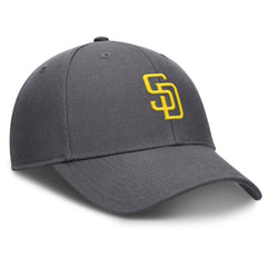 Gray San Diego Padres Nike Club Performance Adjustable Hat