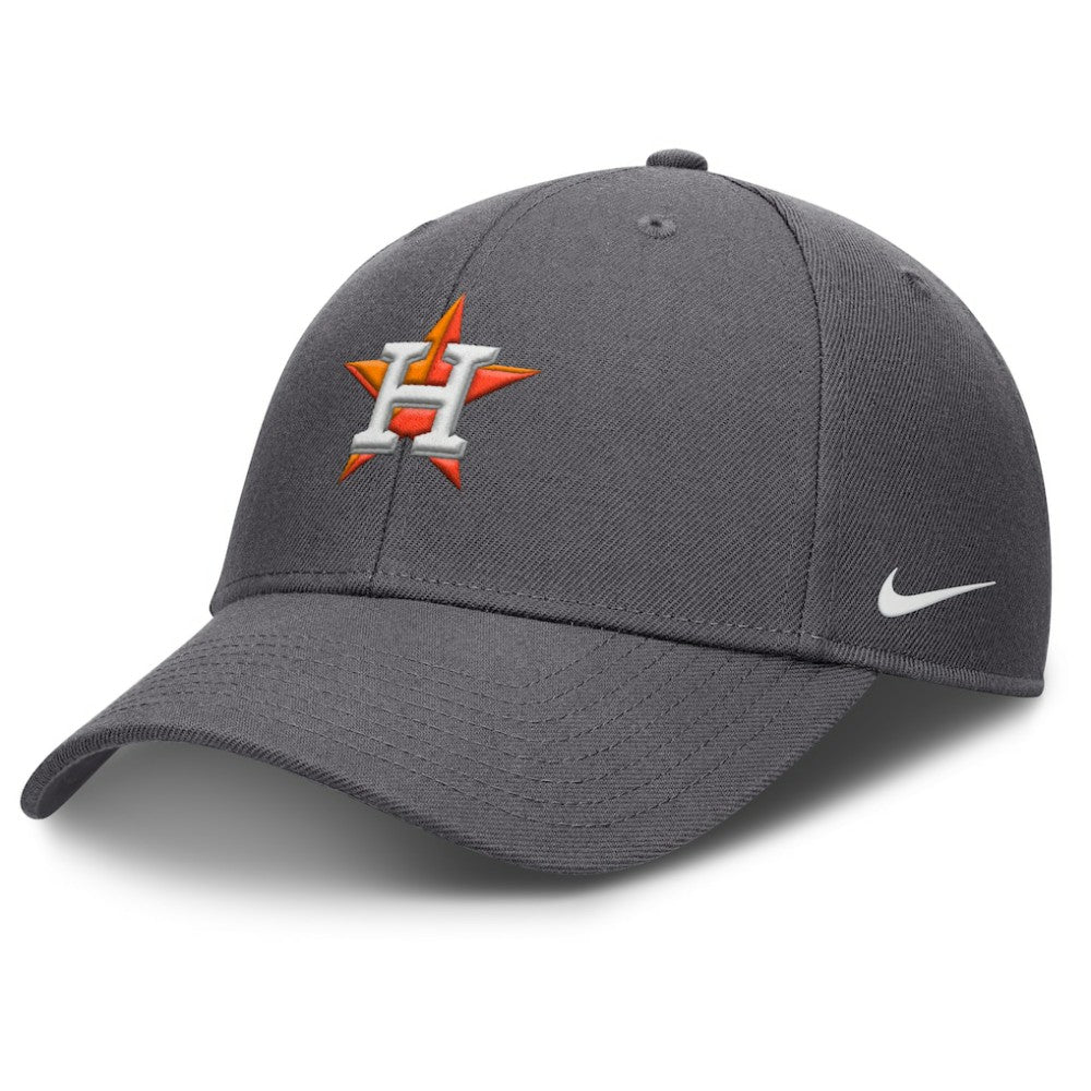 Gray Houston Astros Nike Club Performance Adjustable Hat