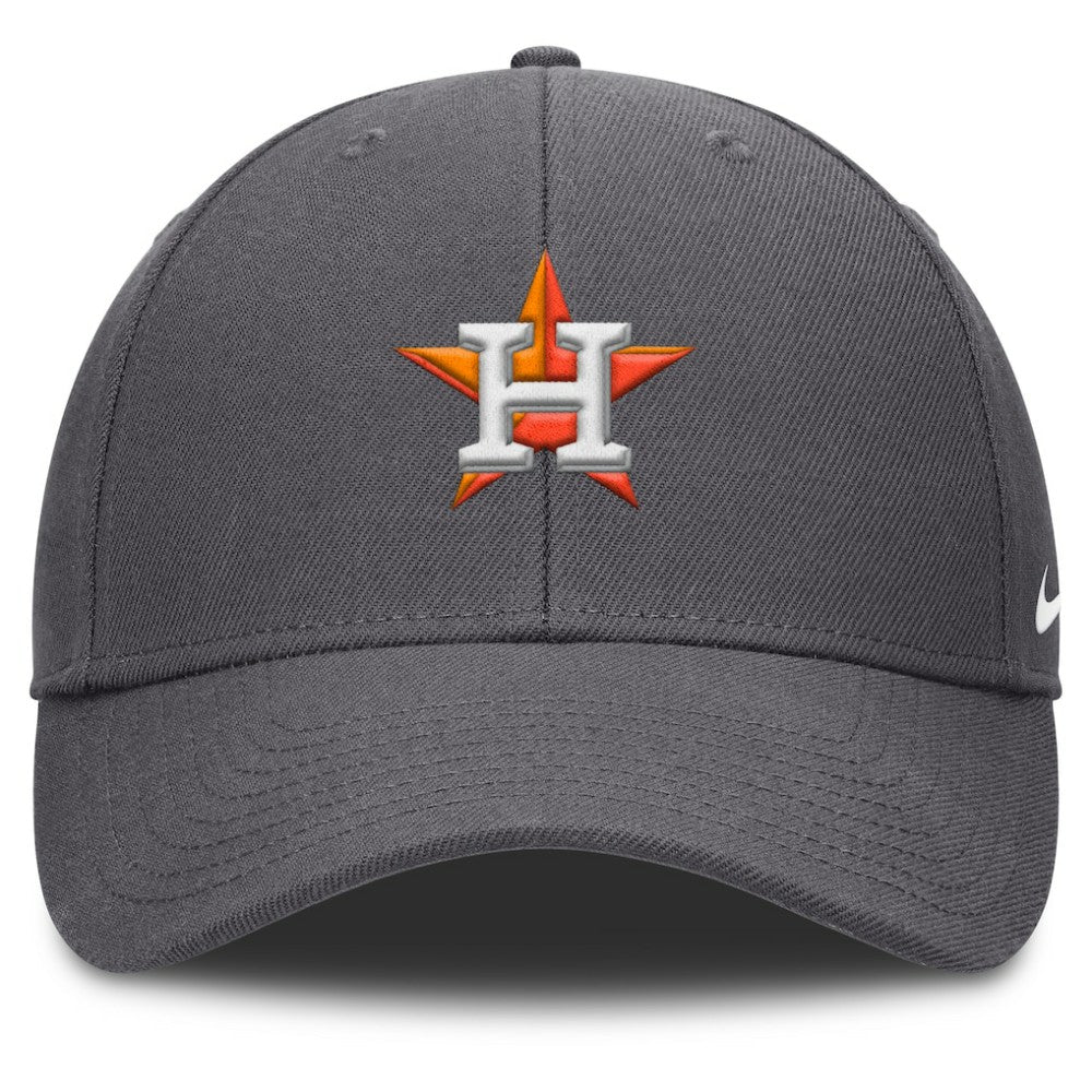 Gray Houston Astros Nike Club Performance Adjustable Hat
