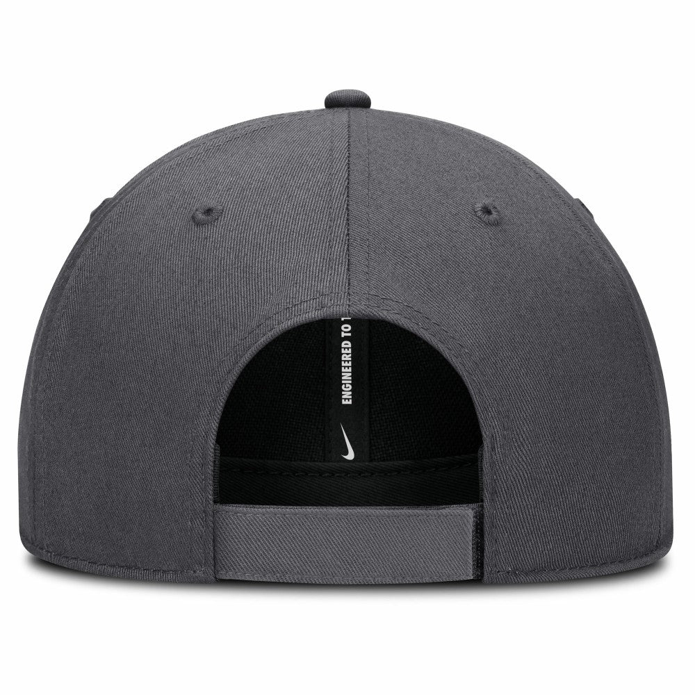 Gray Miami Marlins Nike Club Performance Adjustable Hat