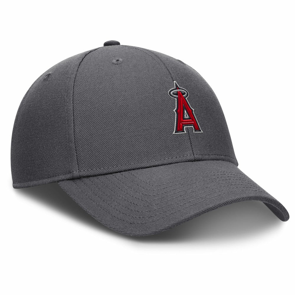 Gray Los Angeles Angels Nike Club Performance Adjustable Hat