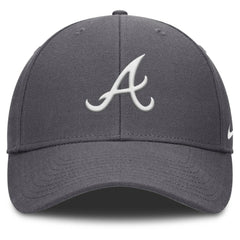 Gray Atlanta Braves Nike Club Performance Adjustable Hat