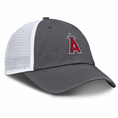 Gray Los Angeles Angels Nike Adjustable Trucker Hat