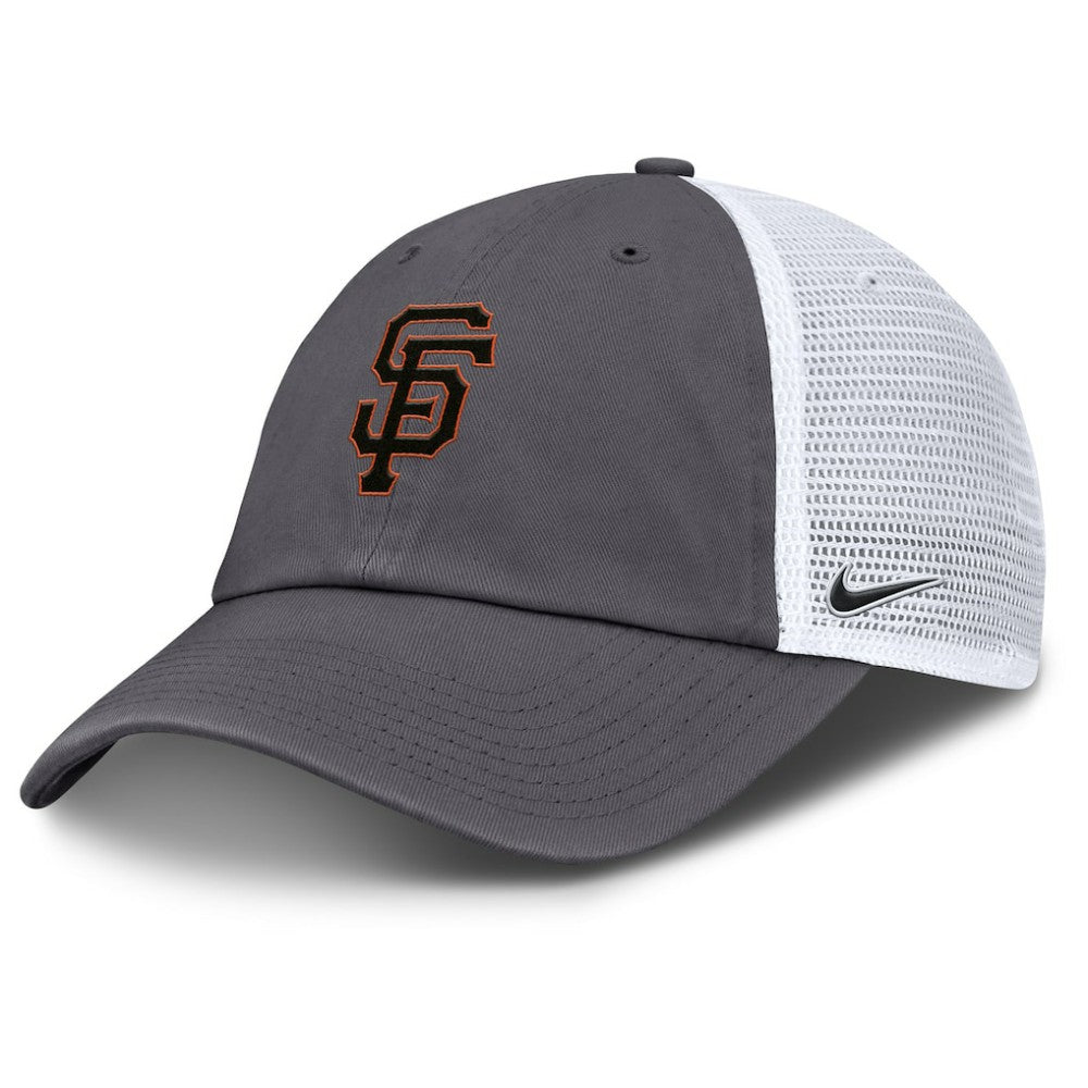 Gray San Francisco Giants Nike Adjustable Trucker Hat