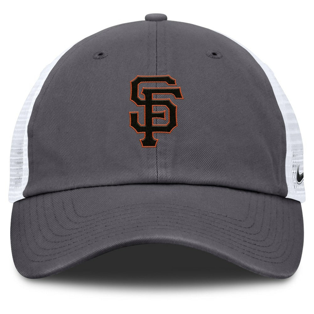 Gray San Francisco Giants Nike Adjustable Trucker Hat