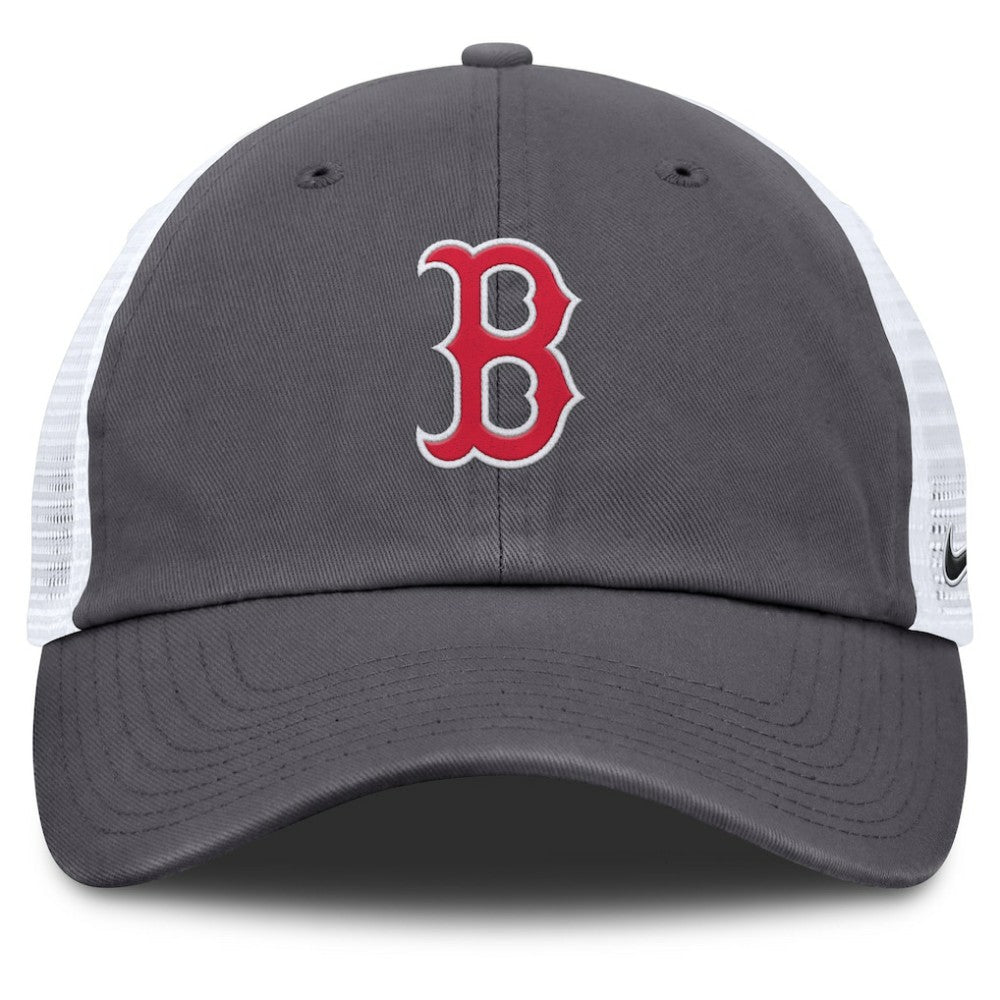 Gray Boston Red Sox Nike Adjustable Trucker Hat