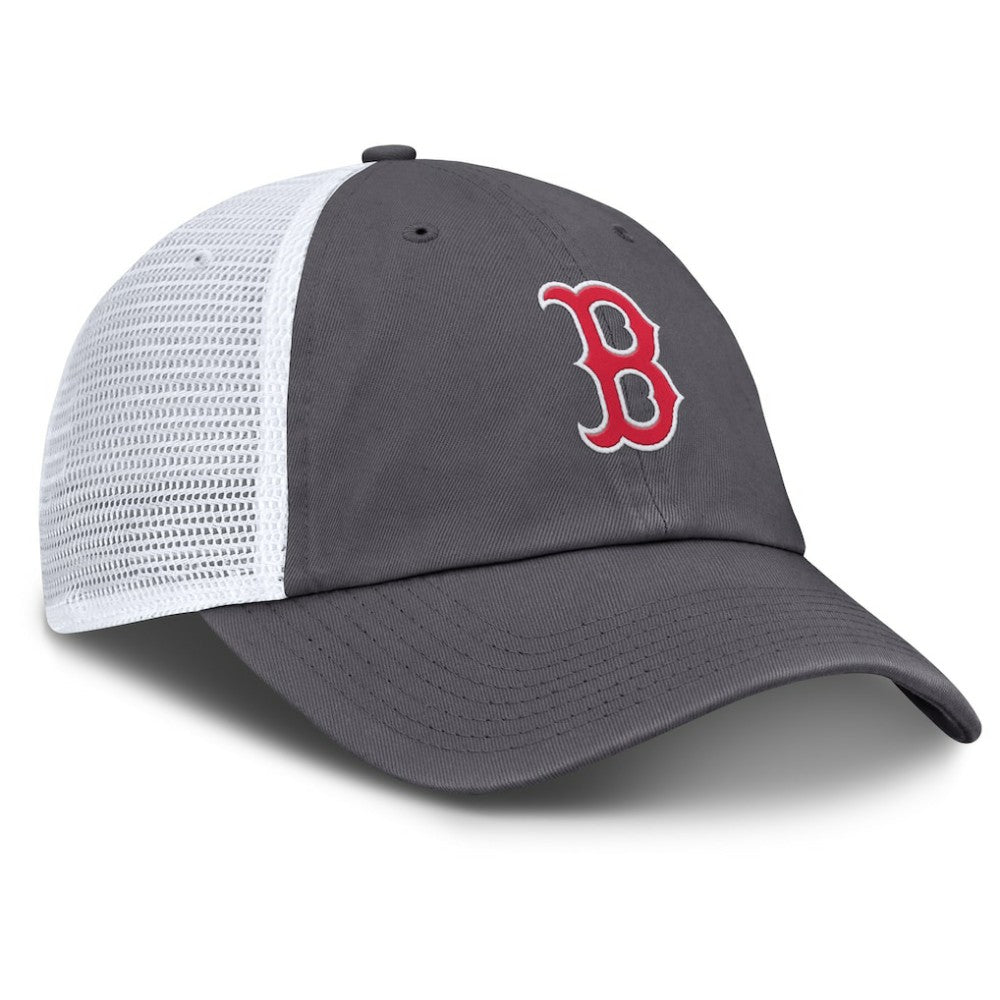 Gray Boston Red Sox Nike Adjustable Trucker Hat