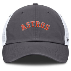 Gray Houston Astros Nike Wordmark Club Adjustable Trucker Hat