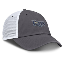 Gray Tampa Bay Rays Nike Wordmark Club Adjustable Trucker Hat