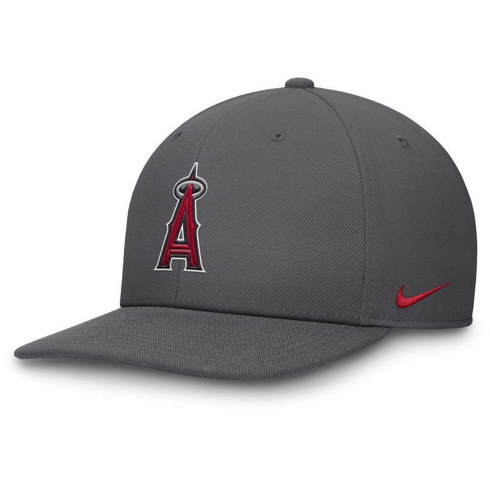 Gray Los Angeles Angels Nike Pro Performance Snapback Hat